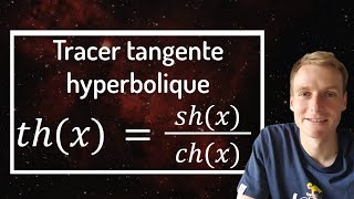 Tableau de variations et dessin de la fonction tangente hyperbolique [upl. by Kina]