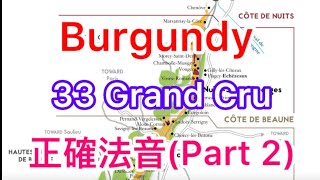 發音 介紹 繁簡 消失的一個Burgundy Grand Cru 特級田 及發音Part2 [upl. by Ahtel]