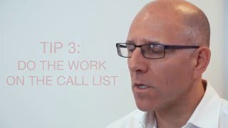 Top Ten Telemarketing Tips Tip 3 Work on Your Call List [upl. by Lleneg]