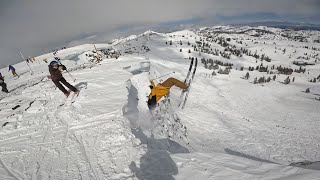 Dust on crust except its AWESOME Squaw ValleyPalisades Tahoe 462024 [upl. by Oneil853]