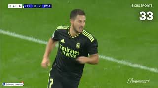 Dominant Real Madrid String 33 Passes to Produce Hazards Goal vs Celtic  CBS Sports Golazo [upl. by Lyrak]