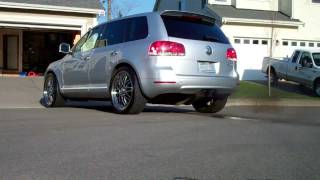 Touareg V10 TDI muffler delete straight pipe [upl. by Bren29]