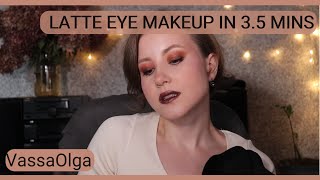 Latte Eye Makeup Under 35 Mins  VassaOlga [upl. by Alan]