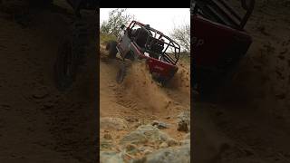 CJ7 on Swampers digging some holes at Red Rock Canyon axial axialscx10iii axialadventure jeep [upl. by Debby804]