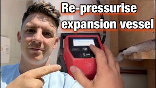 How to repressurise a expansion vessel Prv dripping [upl. by Neerod]