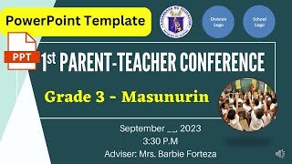 Parent Teacher Conference PowerPoint Template PPT [upl. by Suravaj]