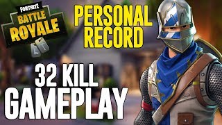 32 Kill Solo Squads Fortnite Battle Royale Gameplay  Ninja [upl. by Aihsenod]