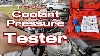 coolant pressure testing my camry for leaks [upl. by Mallina]