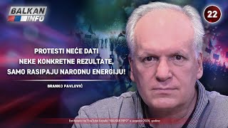 INTERVJU Branko Pavlović  Protesti neće dati rezultat a rasipaju narodnu energiju 582024 [upl. by Aleit]