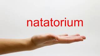 How to Pronounce natatorium  American English [upl. by Nomis524]