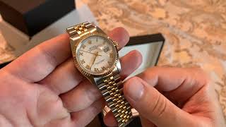 Rolex Datejust 16233 Vintage Watch Unboxing [upl. by Norling]