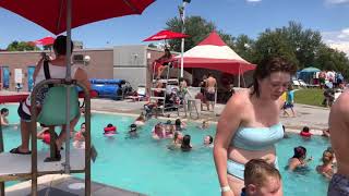 Kearns Oquirrh Park Fitness Outdoor Pool  Kearns Utah [upl. by Kcirddec]