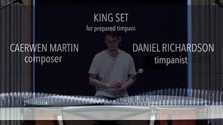 KING SET for solo prepared timpani feat Daniel Richardson CAERWEN MARTIN [upl. by Eednas]