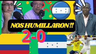 HONDUREÑOS LLORAN DERROTA VS COLOMBIA EN JUEGOS PANAMERICANOS COLOMBIA VS HONDURAS REACCION [upl. by Jaenicke263]