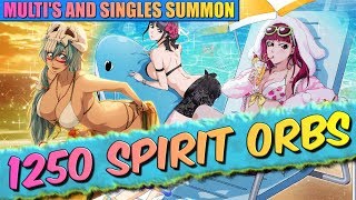 Bleach Brave Souls 1250 SPIRIT ORBS VACATION SUMMONS Going in for Riruka [upl. by Alyakcm]