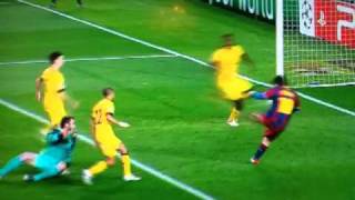 Barcelona 31 Arsenal 2011 Messi 1st goal 10 HD [upl. by Latini]