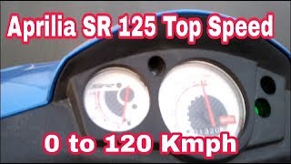 Aprilia SR 125 Top Speed [upl. by Ynnav]