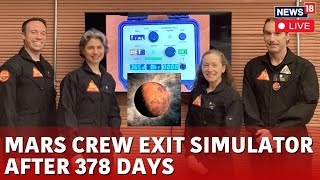 Nasa Mars Crew News Live  Crew Of Nasa’s Earthbound Simulated Mars Habitat Emerge After A Year N18G [upl. by Ytnom]