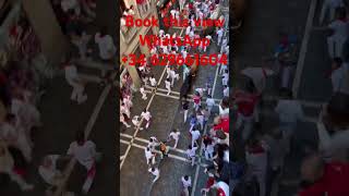 Book this view WhatsApp 34 629661604 encierro pamplona runningofthebulls [upl. by Claman]