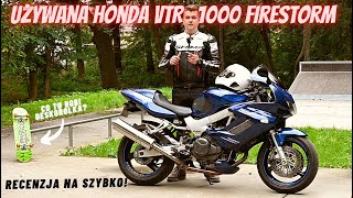 Używana Honda VTR 1000 Firestorm 2002  testujemy buntowniczego dwudziestolatka wady zalety opinia [upl. by Wirth730]