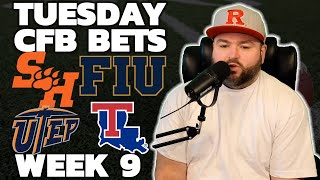 Tuesday CFB Bets Week 9  College Football Picks With Kyle Kirms [upl. by Tekla201]