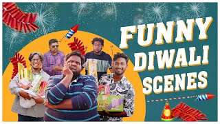 Funny Diwali Scenes  Latest Comedy  Mohammed Sameer Warangal hungama [upl. by Ethelinda149]