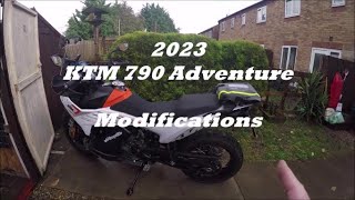 2023 KTM 790 Adventure Modifications [upl. by Naneek]