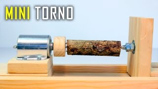 Cómo Hacer un Torno Casero de Madera  Mini Torno Casero [upl. by Aneloc]