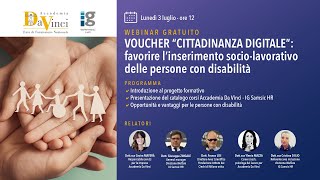 WEBINAR  CITTADINANZA DIGITALE [upl. by Waldner]