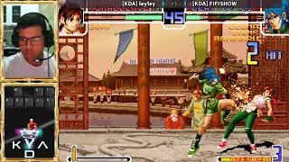 COMBO DE LEONA NO TECLADO KOF 2002 kof kof2002 shorts [upl. by Aserehtairam]