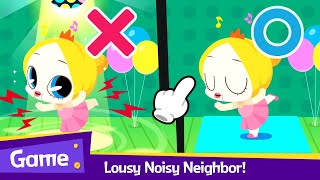 Game Play Lousy Noisy Neighbor for Kids  Robottrains Best Kids song [upl. by Chrisse]