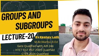 Groups and Subgroups20 for CSIR NET IIT JAM TIFR NBHM BSc MSC UPSC Optional [upl. by Iaras]