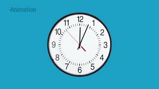 Fast Ticking Clock with Sound  Animation [upl. by Tiernan]