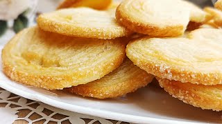 How to Make Sweet amp Crunchy French Palmier Cookies  Easy Recipe [upl. by Odradlig]