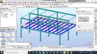 TUT0ROBOT STRUCTURAL ANALYSIS CHARGE SURFACIQUE SUR BARRES [upl. by Alemak]