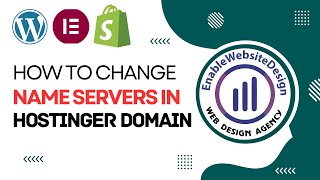 How to change nameservers in hostinger domain [upl. by Lekym]