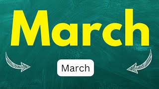 Cómo pronunciar March Marzo en inglés [upl. by Annairam]