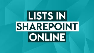 How to Use Lists in Microsoft SharePoint Online  Office 365 [upl. by Airtemed]