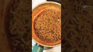 Spicy Noodle Challenge 🔥🔥 Late Night Snack foodlover buldaknoodles food latenightfood [upl. by Waldos]