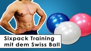 Sixpack Training  Bauchmuskel Übungen mit dem Gymnastikball [upl. by Adnilre]