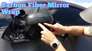 How to vinyl wrap your mirrors outside Learn how to vinyl wrap alone by CKWRAPS [upl. by Benton875]