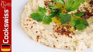 Hummus mit Stücken  Hummus Rezept [upl. by Islek]