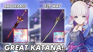 Amenoma Kageuchi Katana F2P Cocok Untuk Ayaka  Genshin Impact Indonesia [upl. by Eseer]