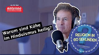 Warum sind Kühe im Hinduismus heilig  Religion in 60 Sekunden 35 [upl. by Rolfston237]