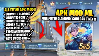 APK MOD ML UNLIMITED DIAMOND COIN TIKET TERBARU 2023  MOBILE LEGENDS INDONESIA [upl. by Deana]