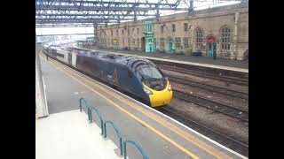 The Class 390 Pendolino Avanti West Coast No39010 Alstom Pendolino was leaves at Carlisle [upl. by Annahsad]