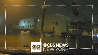 Residential streets flooding in parts of Paterson New Jersey [upl. by Annahtur]