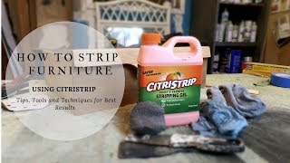 How To Strip Furniture Using CitriStrip [upl. by Doerrer]