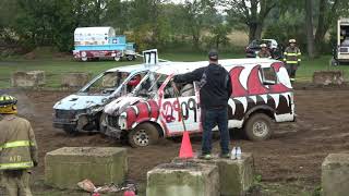 Alvinston Fair Demolition Derby 2018  Vans [upl. by Convery651]