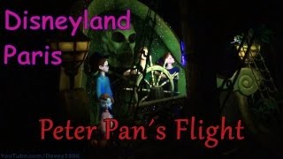 Disneyland Paris 2010  Peter Pans Flight HD The definition of dark ride [upl. by Katina]